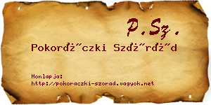 Pokoráczki Szórád névjegykártya